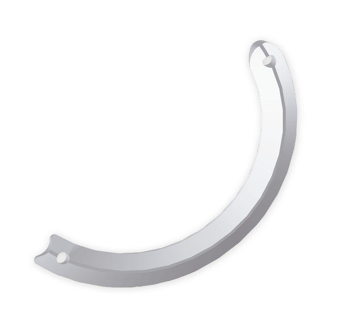 Dos tipos distintos de segmentos de anillo intracorneal